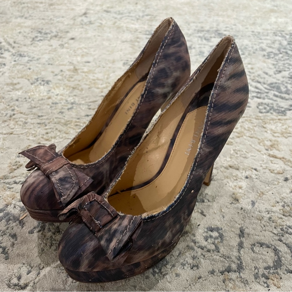 Gianni Bini Animal Print Heels